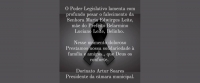 Pesar de Falecimento (Senhora Maria Edwirges Leite)